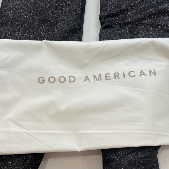 GOOD AMERICAN NWT BLACK GLITTER SLOUCH OVER THE KNEE BOOT SZ 5 - Picture 10 of 10